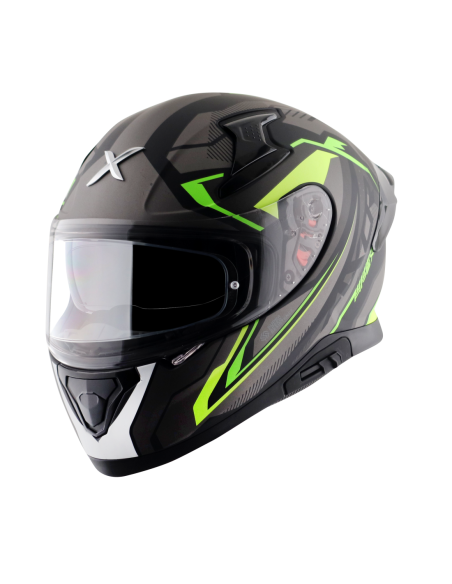 Casco AXOR Apex Road Trip Negro Mate/Amarillo Flúor | Tecnoescape Bike