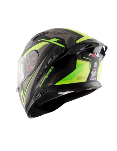 Casco AXOR Apex Road Trip Negro Mate/Amarillo Flúor | Tecnoescape Bike