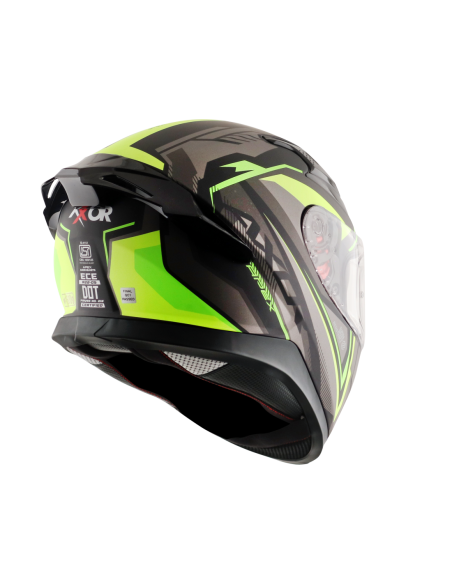 Casco AXOR Apex Road Trip Negro Mate/Amarillo Flúor | Tecnoescape Bike