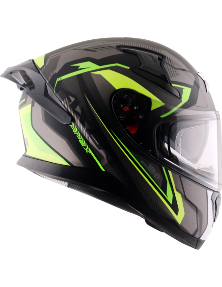 Casco AXOR Apex Road Trip Negro Mate/Amarillo Flúor | Tecnoescape Bike