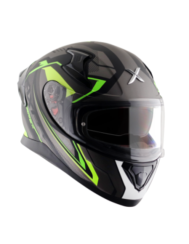 Casco AXOR Apex Road Trip Negro Mate/Amarillo Flúor | Tecnoescape Bike