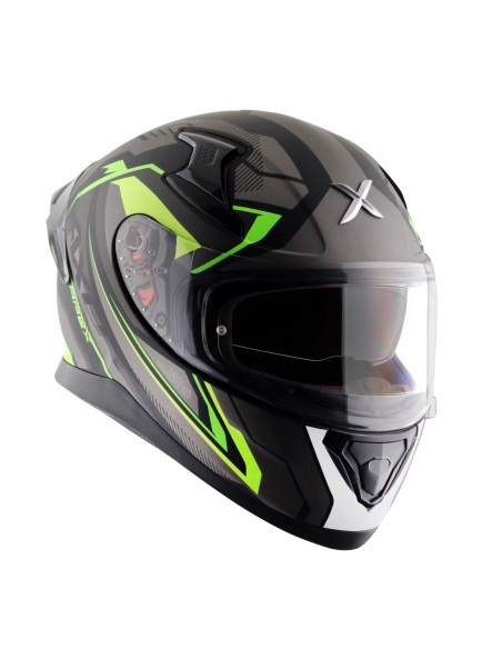 Casco AXOR Apex Road Trip Negro Mate/Amarillo Flúor | Tecnoescape Bike