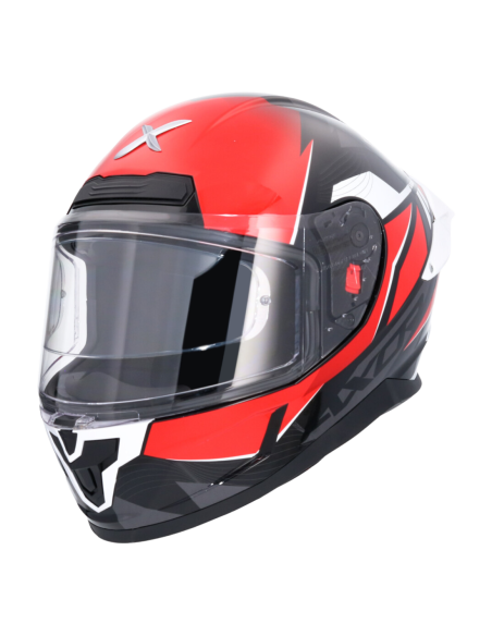 Casco integral AXOR Saber Shadow Negro/Rojo | Tecnoescape Bike