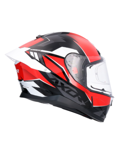 Casco integral AXOR Saber Shadow Negro/Rojo | Tecnoescape Bike
