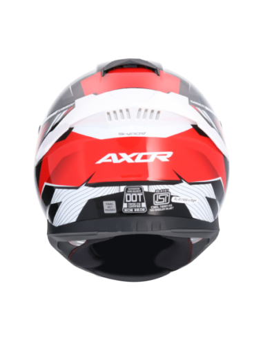 Casco integral AXOR Saber Shadow Negro/Rojo | Tecnoescape Bike