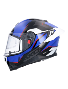 Casco integral AXOR Saber Shadow Negro/Azul | Tecnoescape Bike