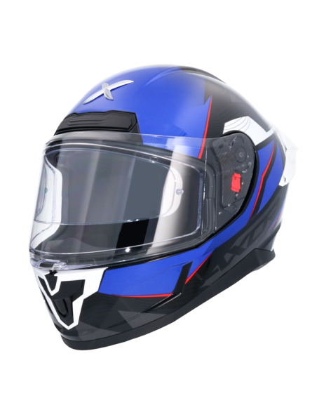 Casco integral AXOR Saber Shadow Negro/Azul | Tecnoescape Bike
