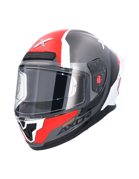 Casco integral AXOR Saber Spark Negro/Rojo | Tecnoescape Bike