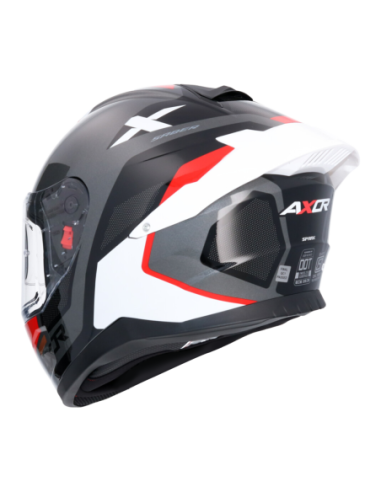 Casco integral AXOR Saber Spark Negro/Rojo | Tecnoescape Bike