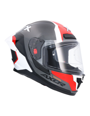 Casco integral AXOR Saber Spark Negro/Rojo | Tecnoescape Bike