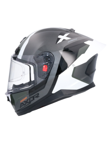 Casco integral AXOR Saber Spark Blanco Perla/Gris | Tecnoescape Bike