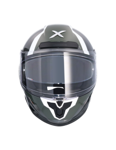 Casco integral AXOR Saber Spark Blanco Perla/Gris | Tecnoescape Bike
