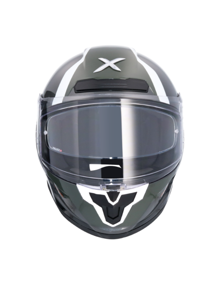 Casco integral AXOR Saber Spark Blanco Perla/Gris | Tecnoescape Bike