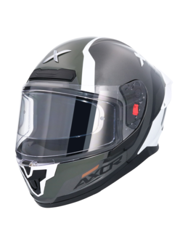 Casco integral AXOR Saber Spark Blanco Perla/Gris | Tecnoescape Bike