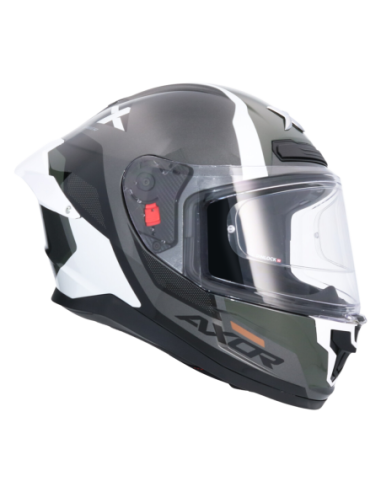 Casco integral AXOR Saber Spark Blanco Perla/Gris | Tecnoescape Bike