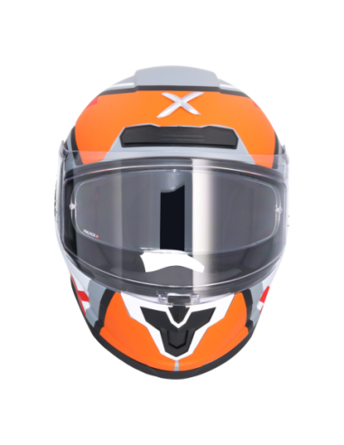 Casco integral AXOR Saber X Sports Negro Mate/Naranja | Tecnoescape Bike