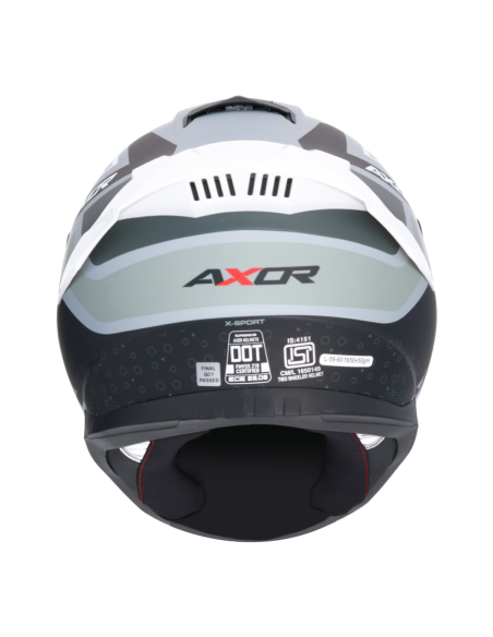 Casco integral AXOR Saber X Sports Negro Mate/Naranja | Tecnoescape Bike