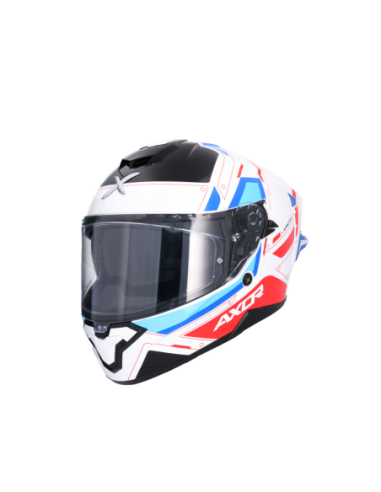 Casco Integral AXOR Brutale Ryden Blanco/Rojo | ECE 22.06 | Sun Vision | Tecnoescape