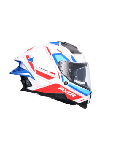 Casco Integral AXOR Brutale Ryden Blanco/Rojo | ECE 22.06 | Sun Vision | Tecnoescape