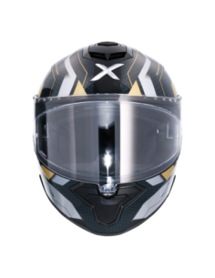 Casco Integral AXOR Brutale Plexus Negro/Oro | ECE 22.06 | Sun Vision | Tecnoescape 2