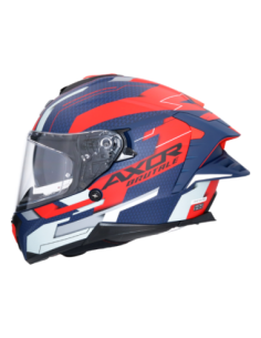 Casco Integral AXOR Brutale Plexus Azul Mate/Rojo | ECE 22.06 | Sun Vision | Tecnoescape