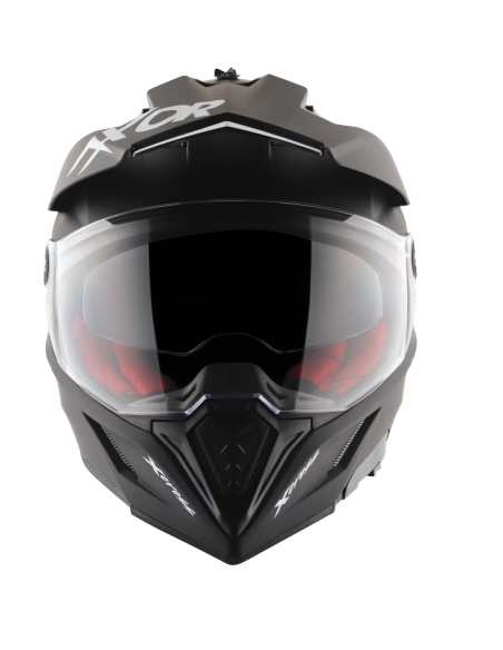 AXOR X-CROSS D/V ADVENTURE SOLID Ng Mate | Casco Doble Visor ECE R22.06