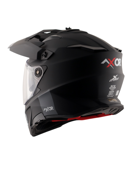 AXOR X-CROSS D/V ADVENTURE SOLID Ng Mate | Casco Doble Visor ECE R22.06