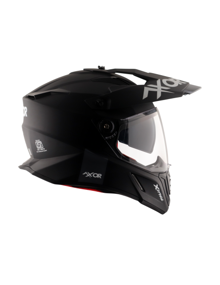 AXOR X-CROSS D/V ADVENTURE SOLID Ng Mate | Casco Doble Visor ECE R22.06