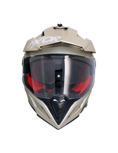 AXOR X-CROSS D/V ADVENTURE SOLID Arena Mate | Casco Doble Visor ECE R22.06