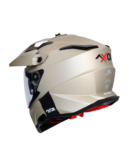 AXOR X-CROSS D/V ADVENTURE SOLID Arena Mate | Casco Doble Visor ECE R22.06