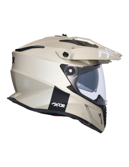 AXOR X-CROSS D/V ADVENTURE SOLID Arena Mate | Casco Doble Visor ECE R22.06