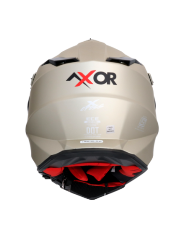 AXOR X-CROSS D/V ADVENTURE SOLID Arena Mate | Casco Doble Visor ECE R22.06