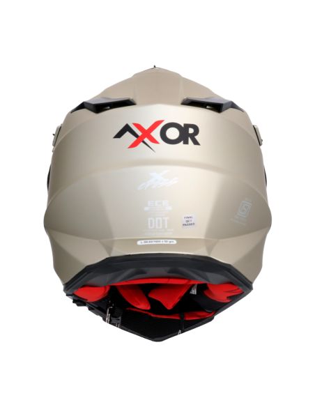 AXOR X-CROSS D/V ADVENTURE SOLID Arena Mate | Casco Doble Visor ECE R22.06