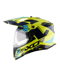 AXOR X-CROSS D/V X1 Amarillo Fluor | Casco Doble Visor ECE R22.06