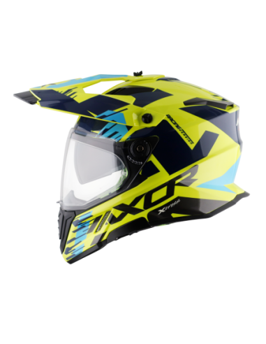 AXOR X-CROSS D/V X1 Amarillo Fluor | Casco Doble Visor ECE R22.06