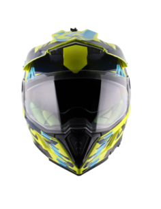 AXOR X-CROSS D/V X1 Amarillo Fluor | Casco Doble Visor ECE R22.06 2