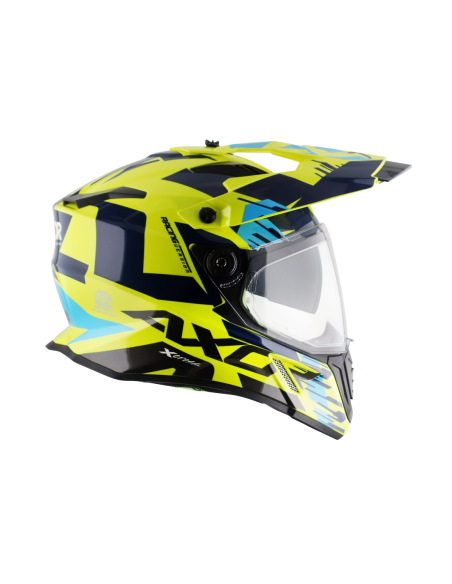 AXOR X-CROSS D/V X1 Amarillo Fluor | Casco Doble Visor ECE R22.06