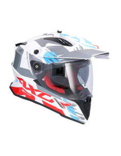 AXOR X-CROSS D/V X1 Blancorojo | Casco Doble Visor ECE R22.06