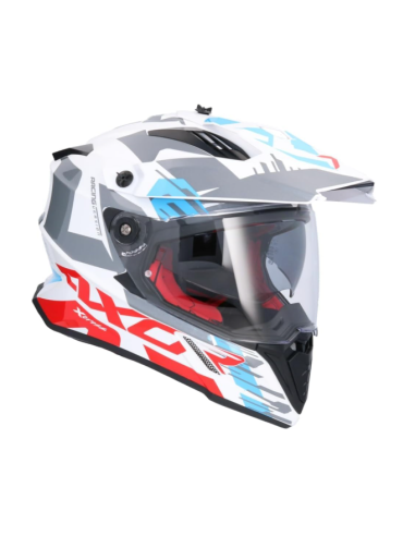 AXOR X-CROSS D/V X1 Blancorojo | Casco Doble Visor ECE R22.06