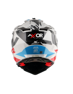 AXOR X-CROSS D/V X1 Blancorojo | Casco Doble Visor ECE R22.06 2