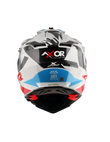 AXOR X-CROSS D/V X1 Blancorojo | Casco Doble Visor ECE R22.06