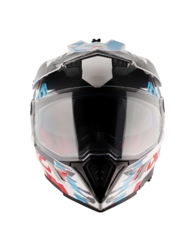 AXOR X-CROSS D/V X1 Blancorojo | Casco Doble Visor ECE R22.06