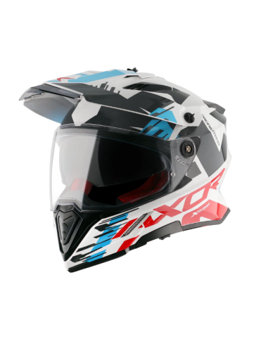 AXOR X-CROSS D/V X1 Blancorojo | Casco Doble Visor ECE R22.06