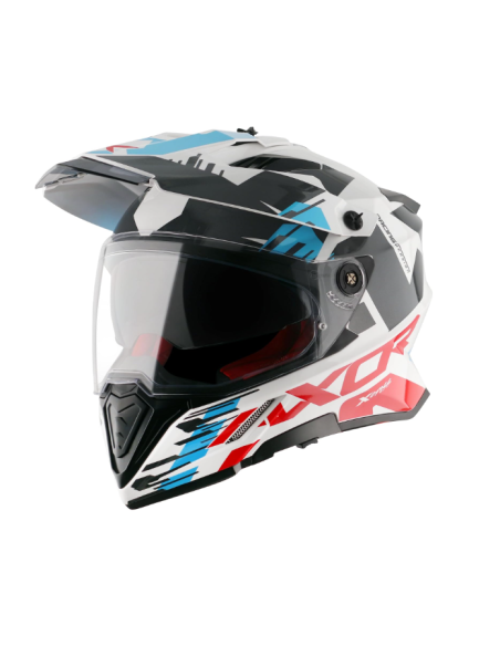 AXOR X-CROSS D/V X1 Blancorojo | Casco Doble Visor ECE R22.06