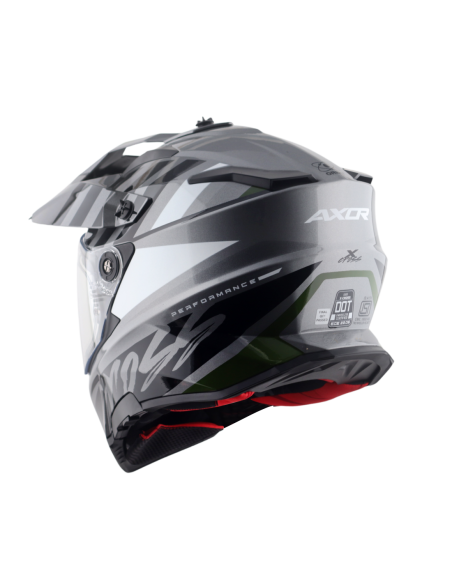 Casco AXOR X-Cross Orbit Negro/Gris | Tecnoescape Bike