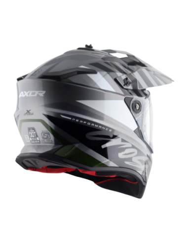Casco AXOR X-Cross Orbit Negro/Gris | Tecnoescape Bike