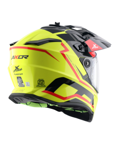 Casco AXOR X-Cross Flagstaff Amarillo Flúor | Tecnoescape Bike