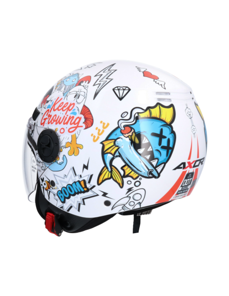 Casco AXOR Kioto Sea Dragon Blanco | Tecnoescape Bike