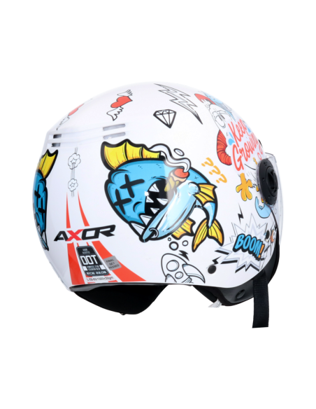 Casco AXOR Kioto Sea Dragon Blanco | Tecnoescape Bike