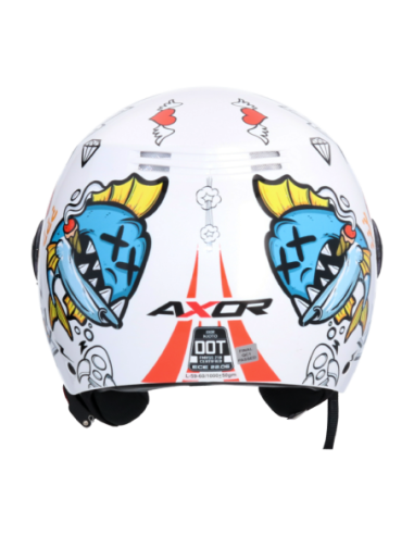 Casco AXOR Kioto Sea Dragon Blanco | Tecnoescape Bike